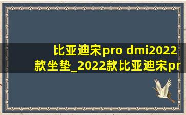 比亚迪宋pro dmi2022款坐垫_2022款比亚迪宋pro dmi坐垫